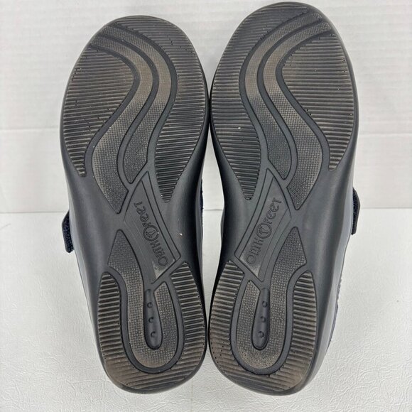 Orthofeet Quincy Loafer Stretch Knit Womens Size 7 Blue Comfort Orthotic Slip On - Picture 12 of 12